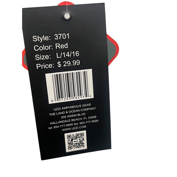 Uzzi Active Wear Men's Long Sleeve Rashguard Swim Tee UPF 50+ Sz L Stretch Bea - Picture 2 of 8